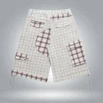 3PLAID Bermuda Shorts White (1)
