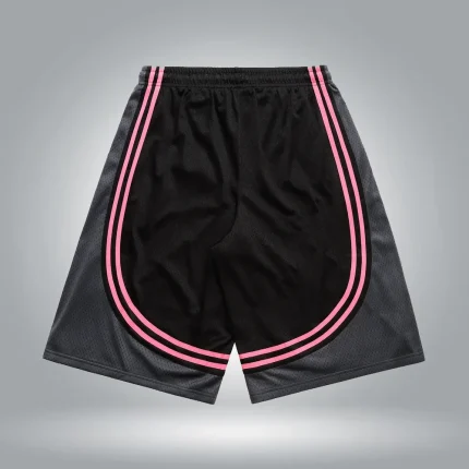 GAF1 Mesh Shorts Black & Pink (1)