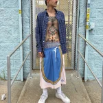 GAF1 Mesh Shorts Blue .