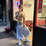 GAF1 Mesh Shorts Gray & White 2