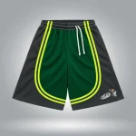 GAF1 Mesh Shorts Green & Yellow