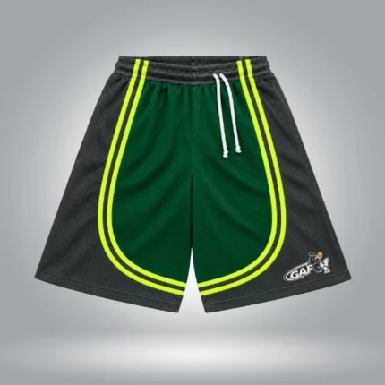 GAF1 Mesh Shorts Green & Yellow