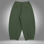 Olive Green Sweaty Baggy Sweatpants (1)