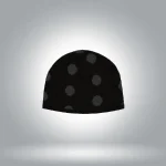 Polka Beanie Mainline Headwear Black (1)