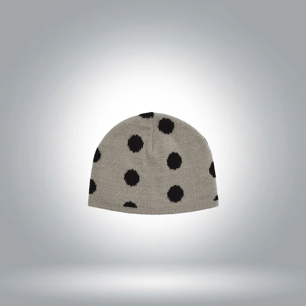 Polka Beanie Mainline Headwear Gray Polka Beanie Mainline Headwear Gray