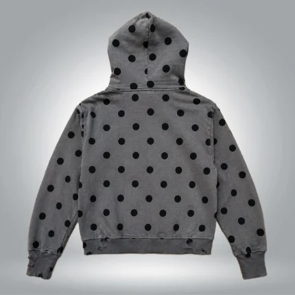 Vintage Dot Zip Hoodie (2)